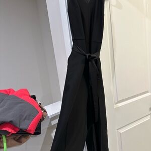 Banana Republic Black Tie-Waist Jumpsuit